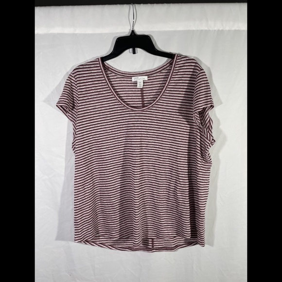 NEW Nordstrom Signature Francesca Linen Stripe Top‎ - Picture 2 of 12